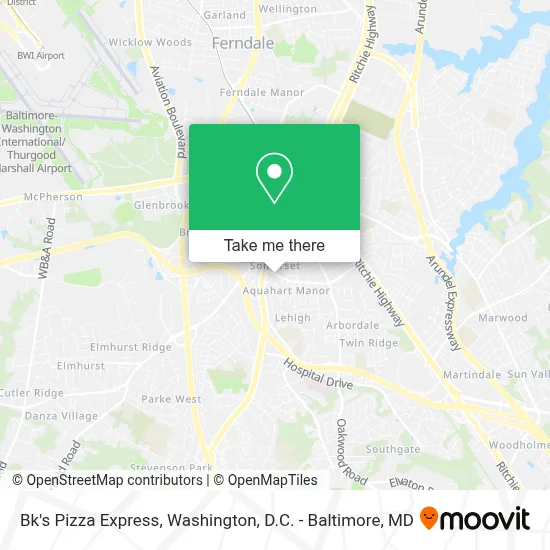Bk's Pizza Express map