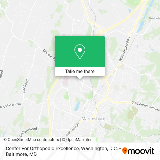 Center For Orthopedic Excellence map