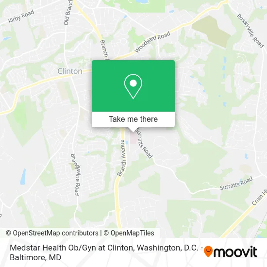 Medstar Health Ob / Gyn at Clinton map