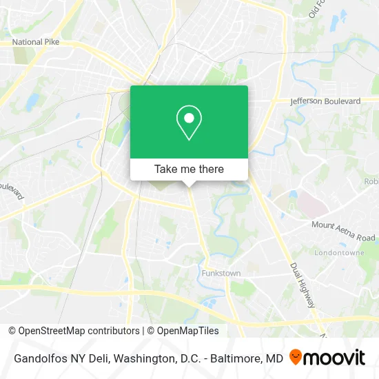 Gandolfos NY Deli map