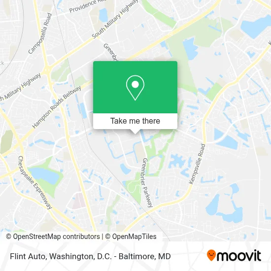 Flint Auto map