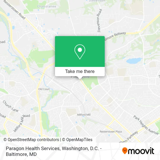 Paragon Health Services map