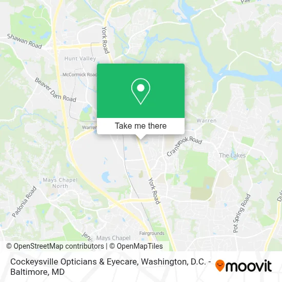 Cockeysville Opticians & Eyecare map