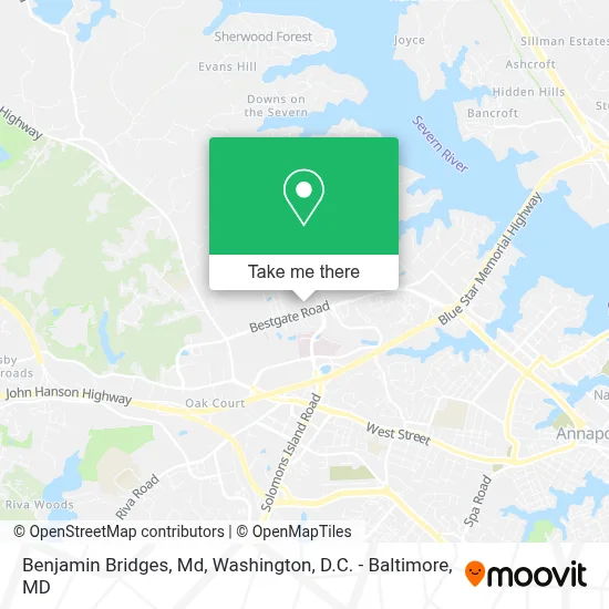 Benjamin Bridges, Md map