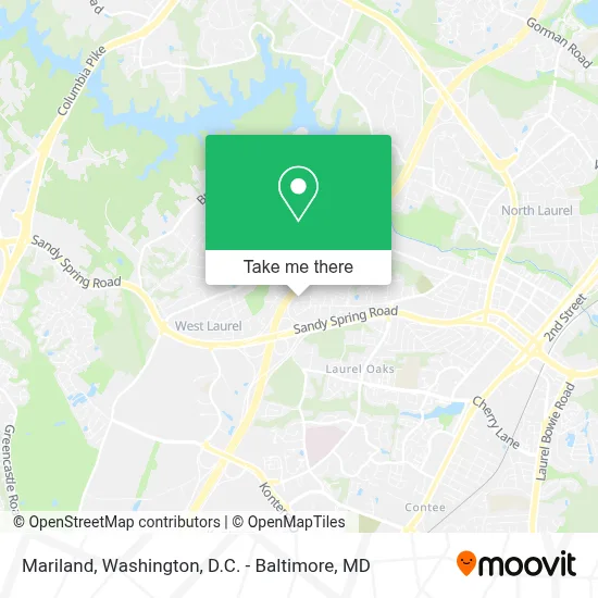 Mariland map