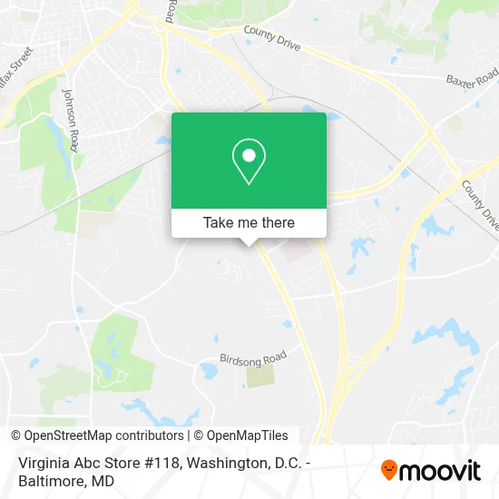 Virginia Abc Store #118 map