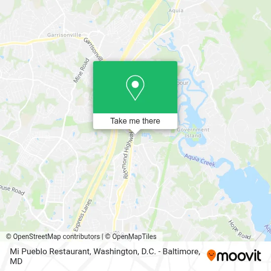 Mi Pueblo Restaurant map