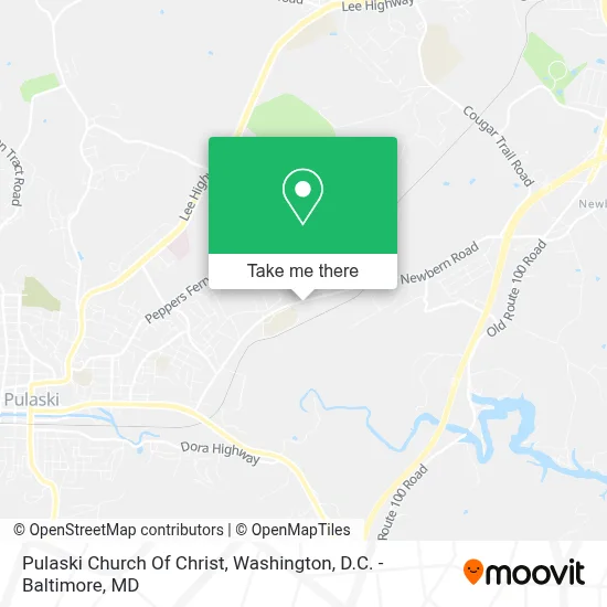 Pulaski Church Of Christ map