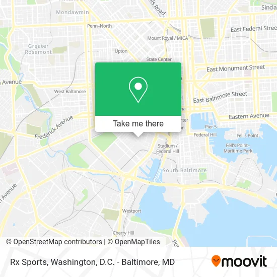 Rx Sports map