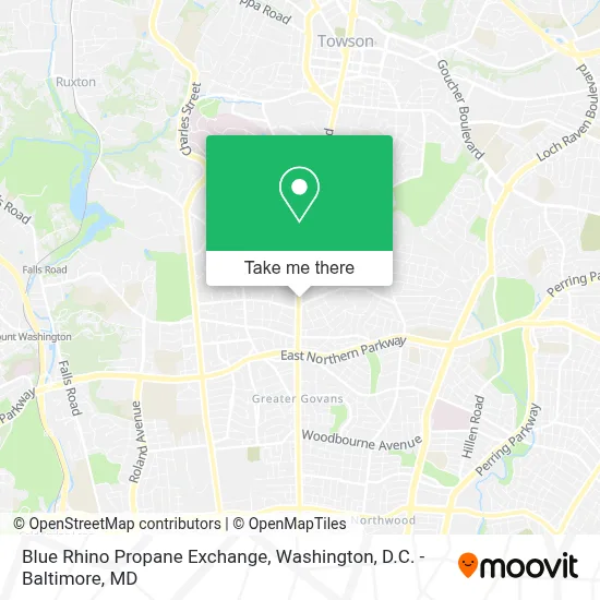 Blue Rhino Propane Exchange map