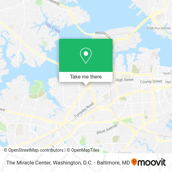 The Miracle Center map