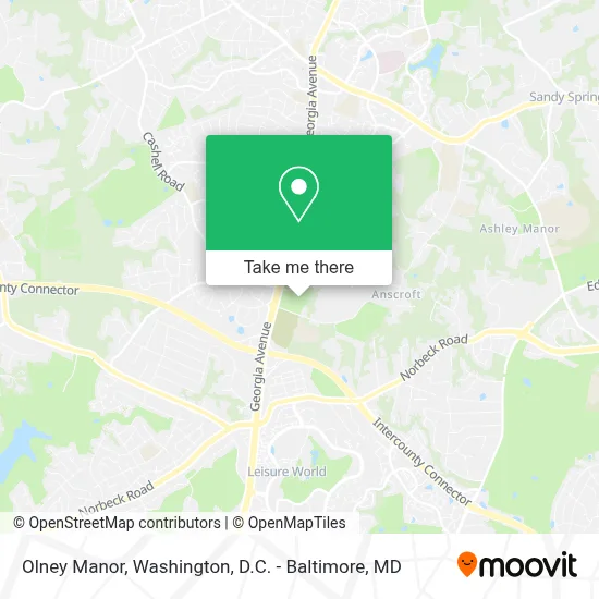 Olney Manor map