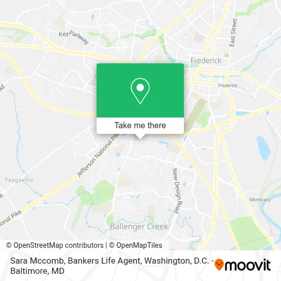 Sara Mccomb, Bankers Life Agent map