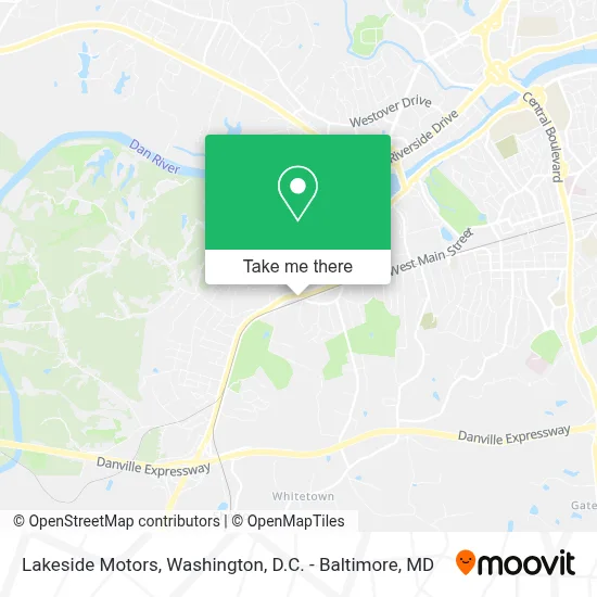 Lakeside Motors map