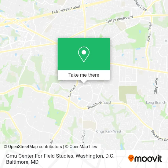 Gmu Center For Field Studies map