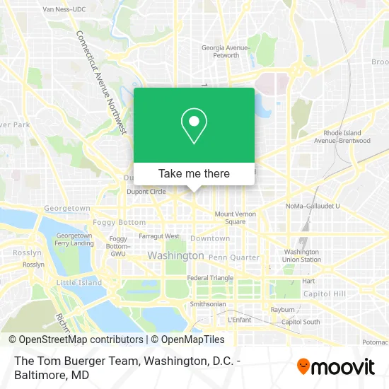 The Tom Buerger Team map