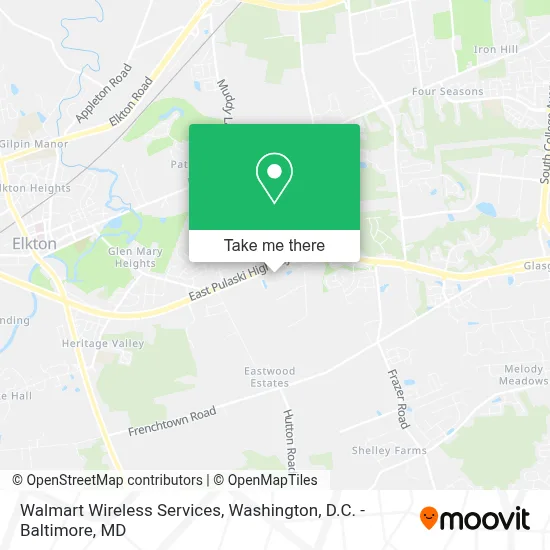 Walmart Wireless Services map