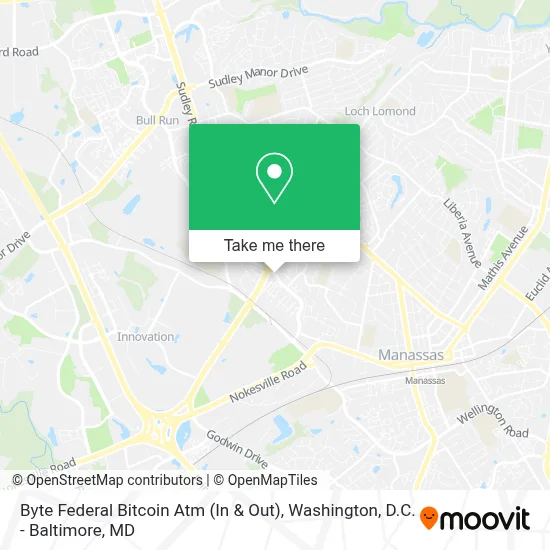 Byte Federal Bitcoin Atm (In & Out) map