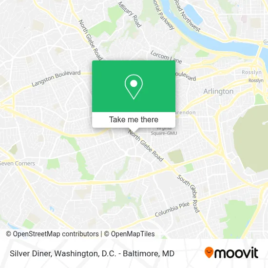 Silver Diner map