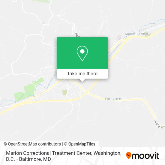 Marion Correctional Treatment Center map
