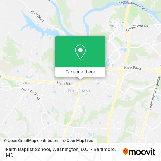 Faith Baptist School map