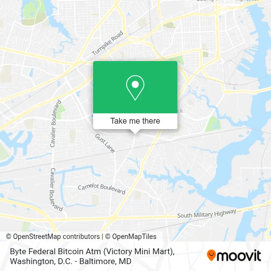 Byte Federal Bitcoin Atm (Victory Mini Mart) map