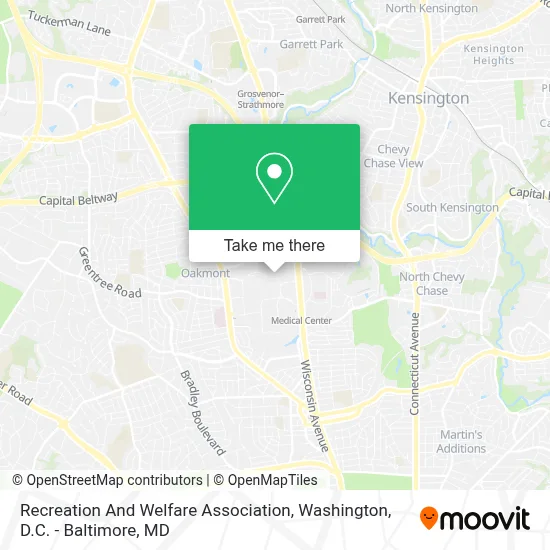 Recreation And Welfare Association map