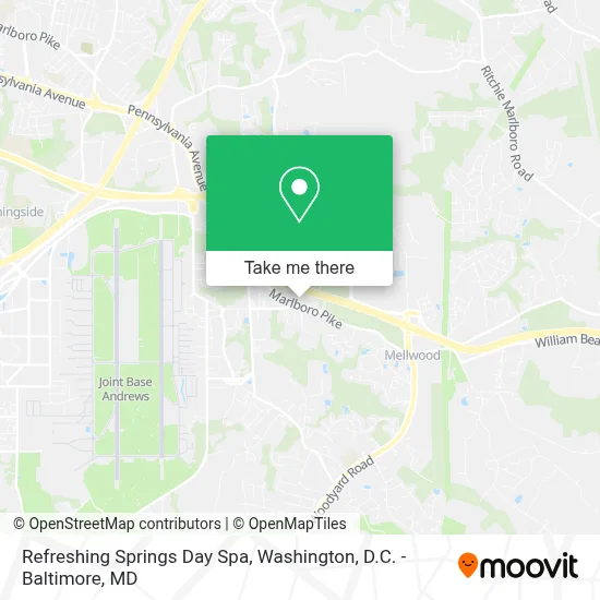Refreshing Springs Day Spa map