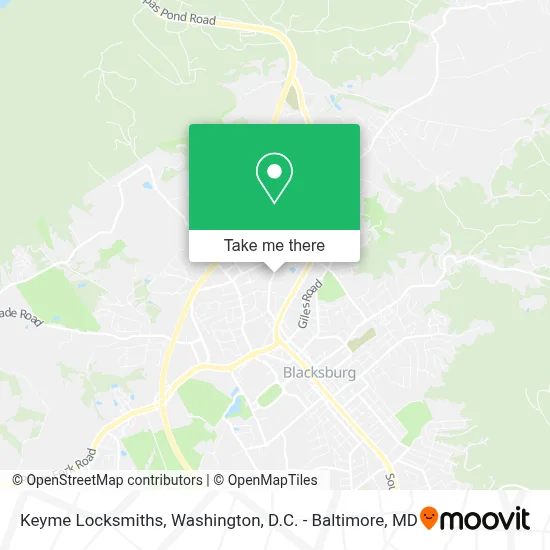Keyme Locksmiths map