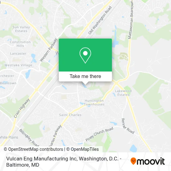 Vulcan Eng Manufacturing Inc map