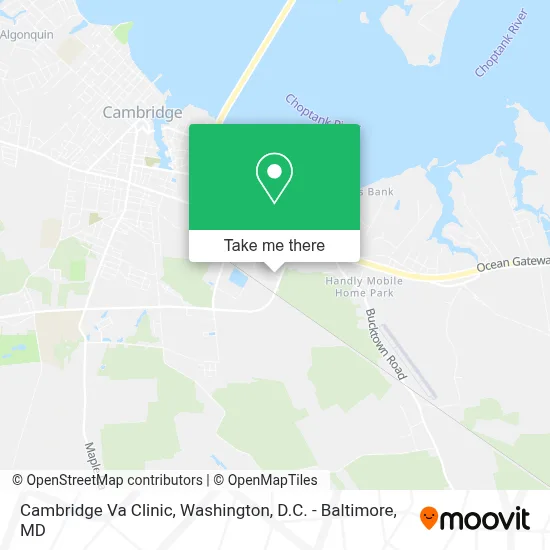 Cambridge Va Clinic map