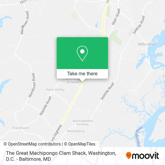 The Great Machipongo Clam Shack map
