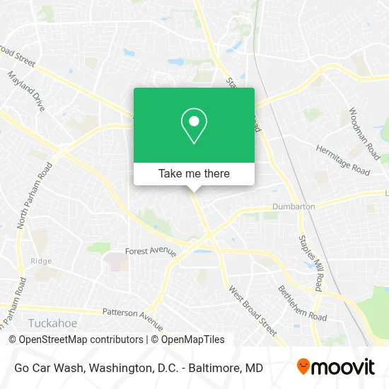 Go Car Wash map