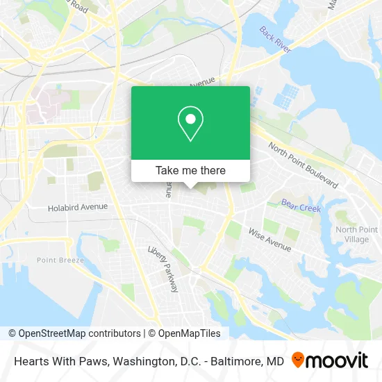 Hearts With Paws map