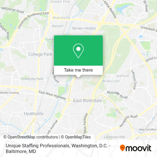 Unique Staffing Professionals map