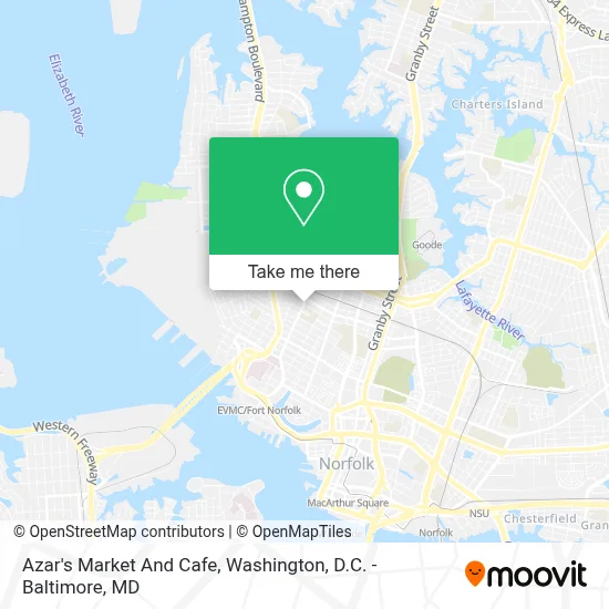 Azar's Market And Cafe map