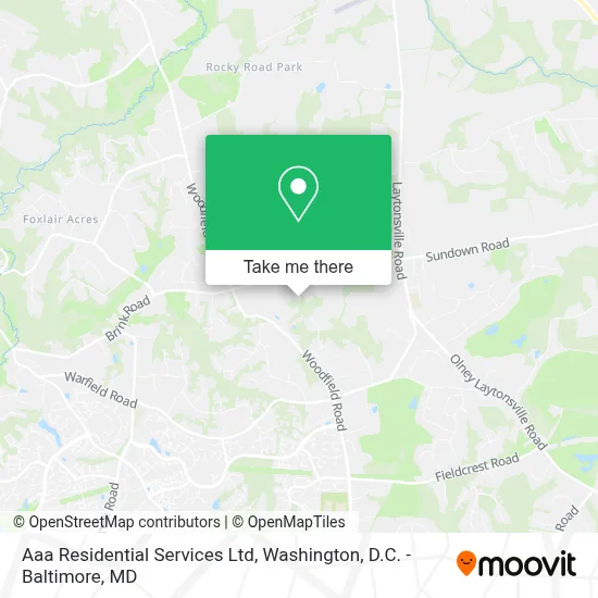 Aaa Residential Services Ltd map