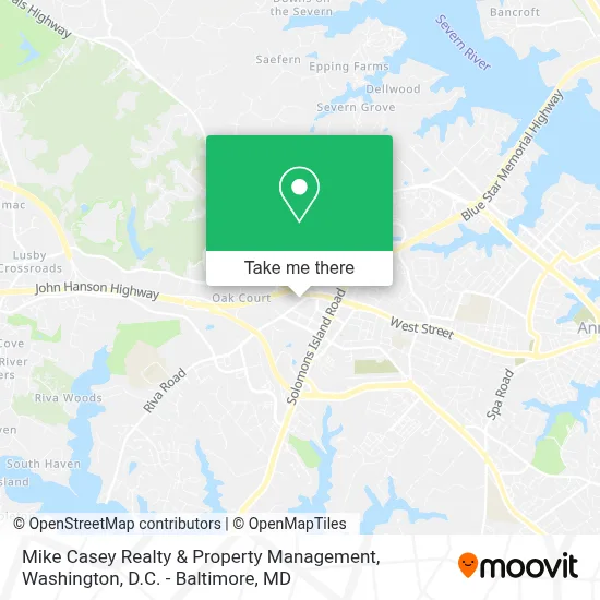 Mike Casey Realty & Property Management map
