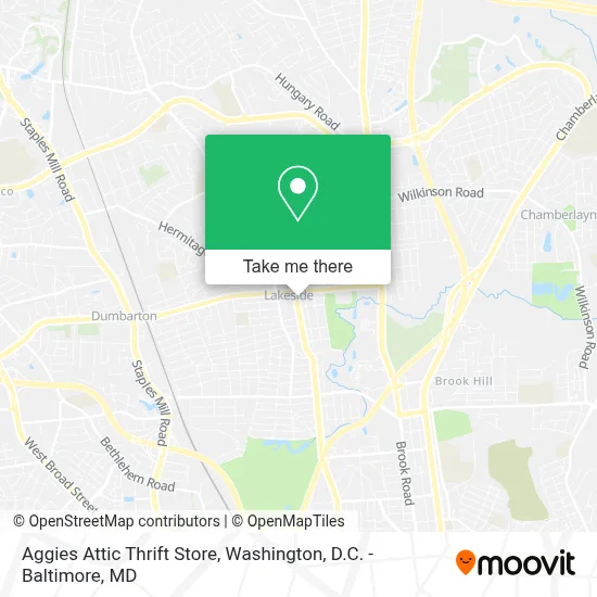 Aggies Attic Thrift Store map