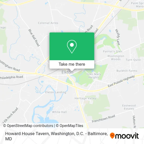 Howard House Tavern map