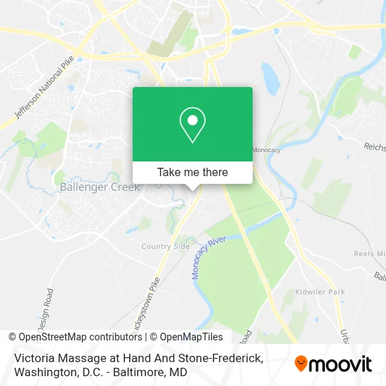 Victoria Massage at Hand And Stone-Frederick map