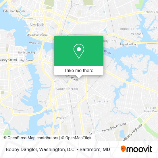 Bobby Dangler map