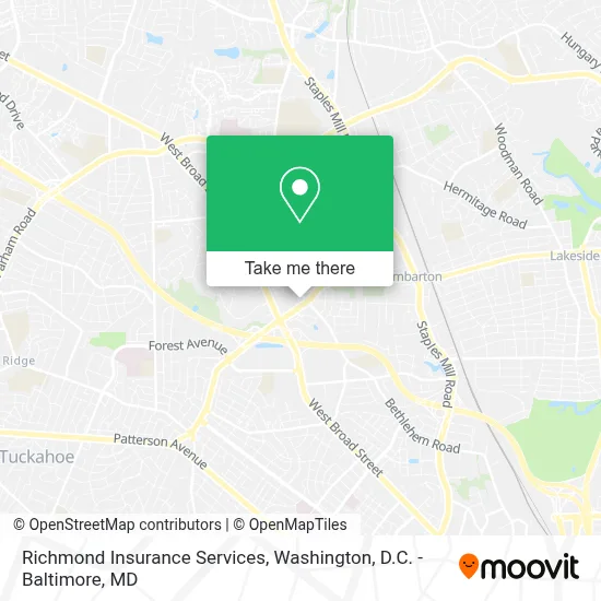 Richmond Insurance Services map