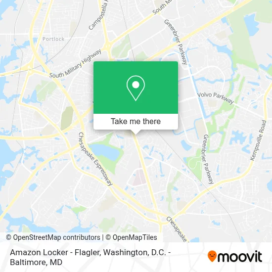 Amazon Locker - Flagler map