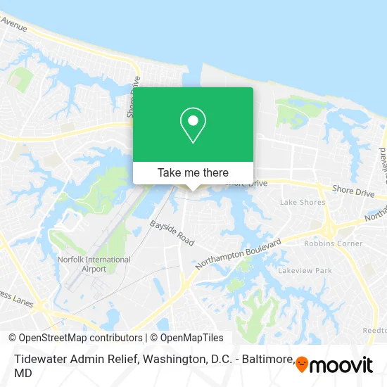 Tidewater Admin Relief map