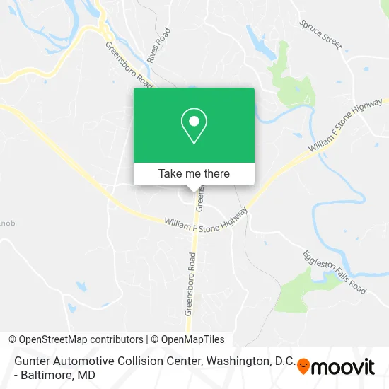 Gunter Automotive Collision Center map