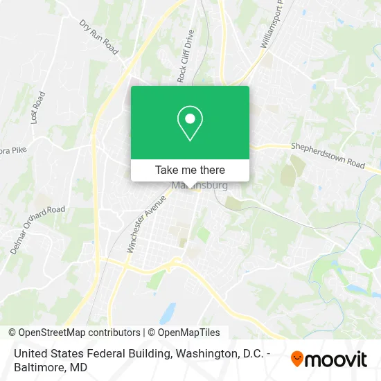 United States Federal Building map