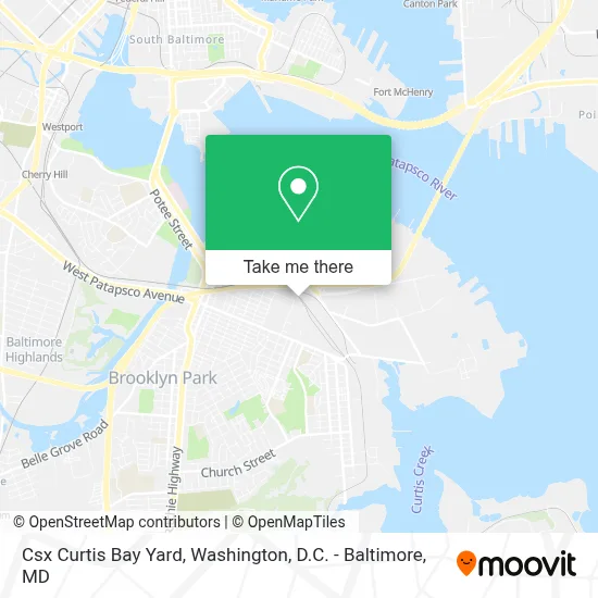 Csx Curtis Bay Yard map