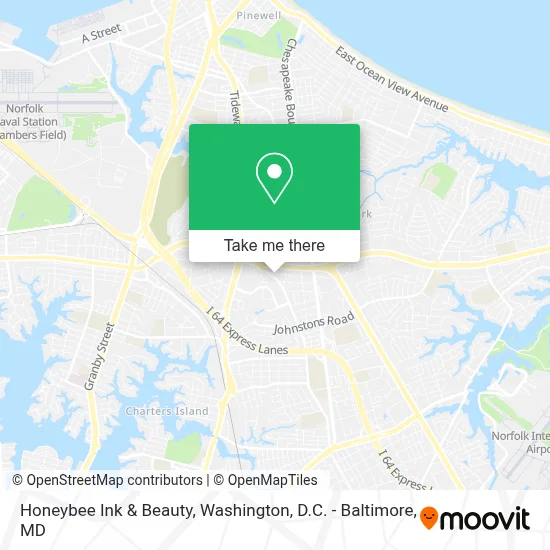 Honeybee Ink & Beauty map