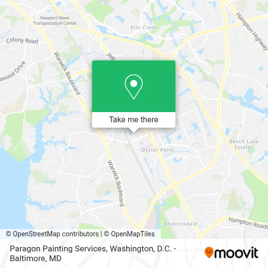 Paragon Painting Services map